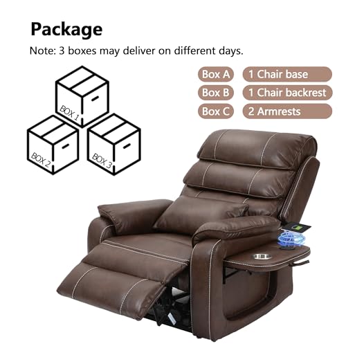 Power Lift Chair Recliner with Massage and Heat for Adults, Dual Motor H2507