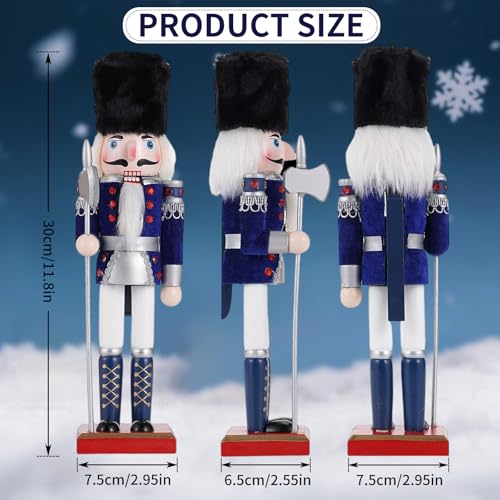 11.8 Inch Wooden Nutcracker Christmas Decor T403