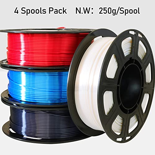 MIKA3D Bicolor Silk PLA 3D Printer Filament Bundle, 1.75mm, 6 Spools V5573