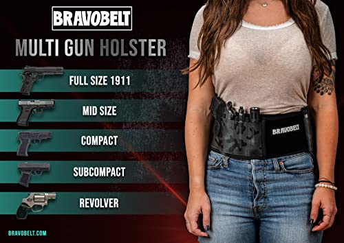 Belly Band Holster by BRAVOBELT for Running, Hiking, Men & Women S5785