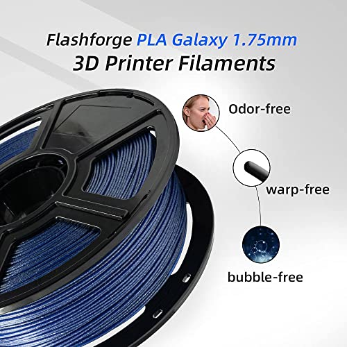 FLASHFORGE PLA Filament 1.75mm Burnt Titanium, Color Changeable 3D Printer Filament 1kg T433110