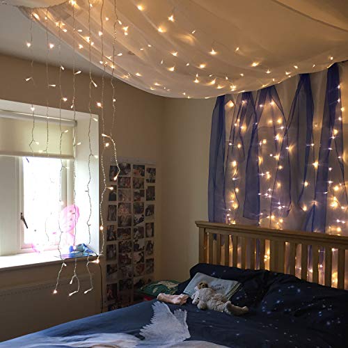 Magictec 300 LED Curtain String Light, 8 Modes, Warm White E568