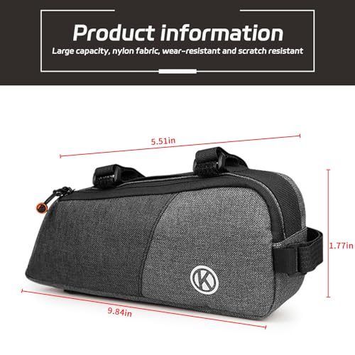 Bicycle Frame Bag Waterproof Triangle MTB Black T76858