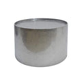 Christopher Knight Home Rache Modern Round Coffee Table with Hammered Iron, Silver, 26. 00” L x 26. 00” W x 17. 00” H & Rache Modern Round Accent Table with Hammered Iron, Silver
