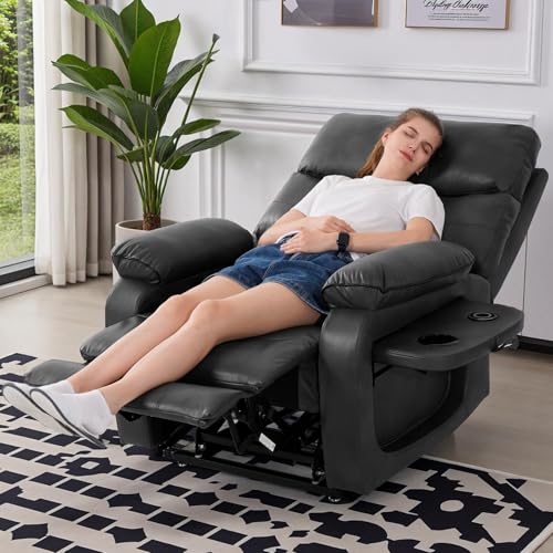 Dual Motor Power Lift Recliner Chair with Heat & Massage, Beige G98490