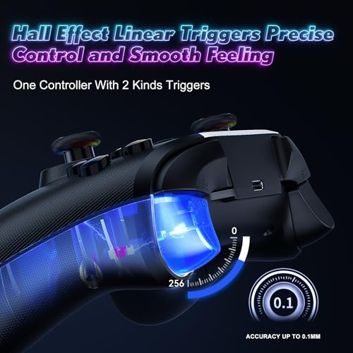 Dinosoo RGB Wireless Controller for Nintendo Switch 2/1 Lite/OLED and PC Q28397