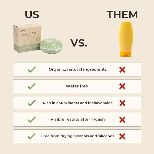 The Earthling Co. Shampoo Bar for Hair Growth & Volume, Vegan, 3 oz X244