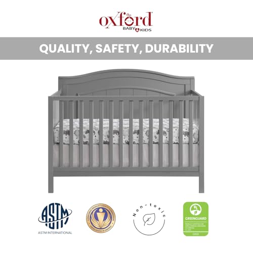 Oxford Baby North Bay 4-in-1 Convertible Crib, Snow White X29857