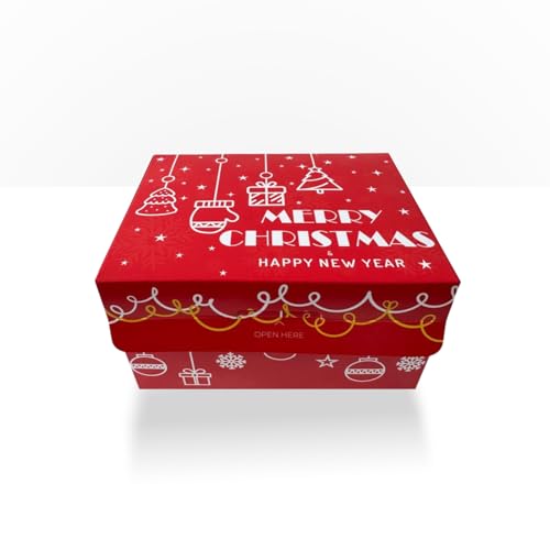 FETTIPOP Merry Christmas Exploding Confetti Gift Box, Pop Up Surprise, Prank Gift Wrapping Idea E58876