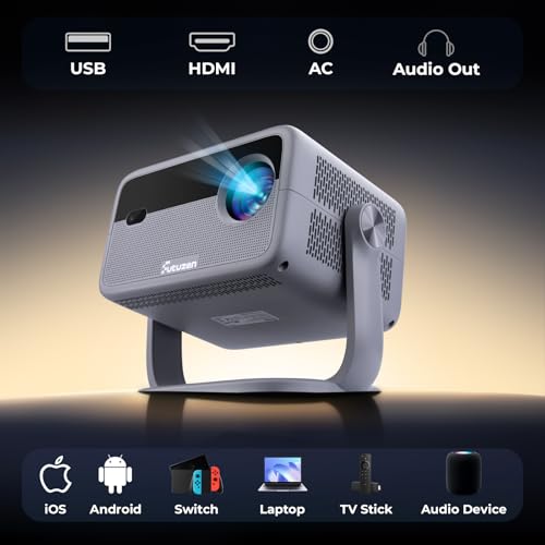 Netflix Officially Licensed Smart Projector with WiFi and Bluetooth, 1080P 4K Support J441426