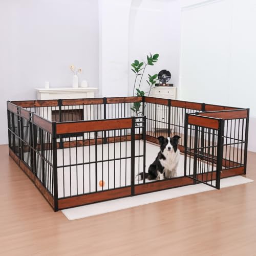 Dog Playpen 31.5" Indoor Heavy Duty Furniture Style Puppy Pen K408