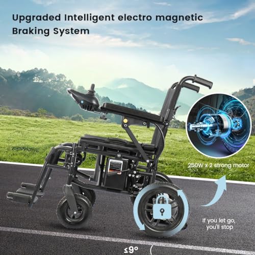 Electric Wheelchair for Senior Adults, All-Terrain, 500W, 12Ah Lithium Battery N306823