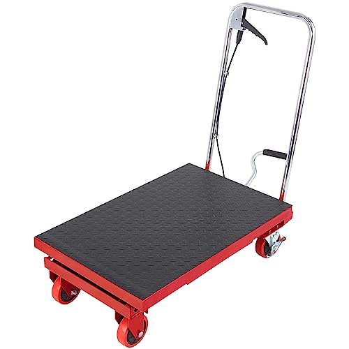 VEVOR Electric Lift Table 330 lbs Capacity, Height Adjustable, Black Y3219