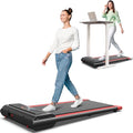 Walking Pad Treadmill, Under Desk Treadmill for Home Office, Mini Compact for Small Space, 2 in 1 Walking Pad Treadmill Running Machine with Remote Control 265LB Capacity