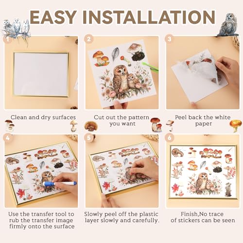 Christmas Rub on Transfers for Crafts and Furniture, 5.9 x 5.9 Inch R249028