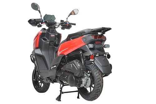 HHH Tank 150 Moped Gas Scooter 150cc Automatic Adult Bike, 12 inch Aluminum Wheels, White H60677