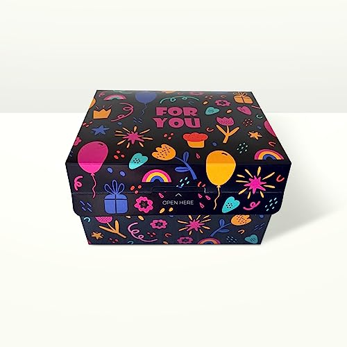 FETTIPOP Merry Christmas Exploding Confetti Gift Box, Pop Up Surprise, Prank Gift Wrapping Idea E58876