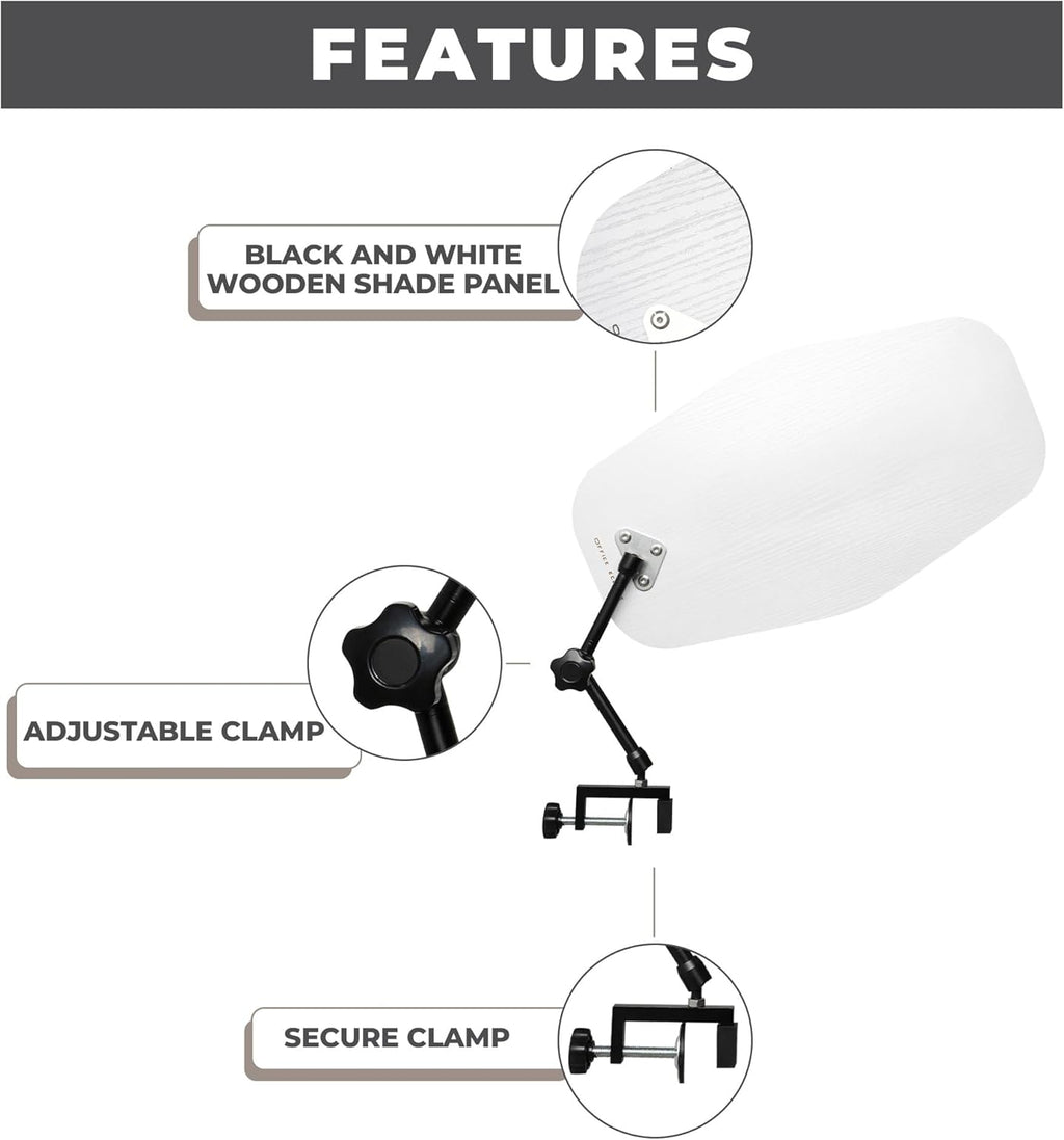 Office Shade Light Blocker for Cubicle and Desk M343079