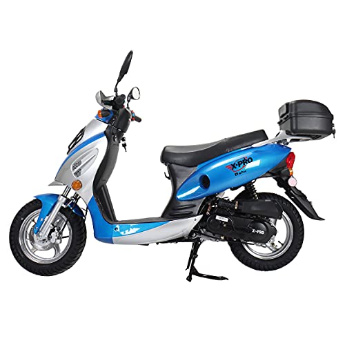 X-PRO Oahu 50cc Moped with 10" Aluminum Wheels, Red Y334268