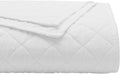 Red Land Cotton Classic Luxury Quilt | American Grown 100% Cotton Batting | Lightweight All Season USA Made Vintage Style Bedspread | Durable Oversized and Machine Washable | Soft Full/Queen | White
