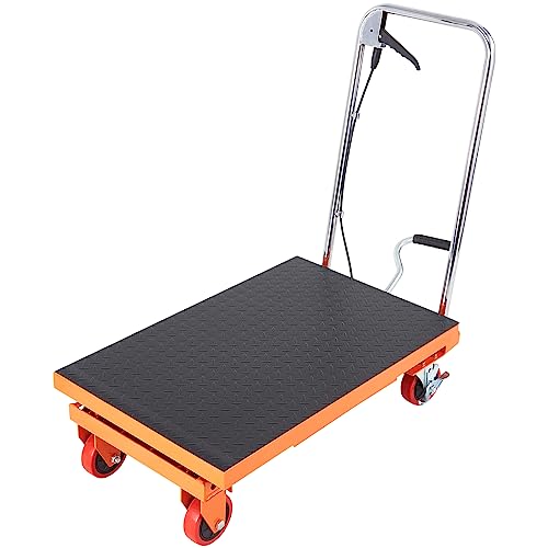 VEVOR Electric Lift Table 330 lbs Capacity, Height Adjustable, Black Y3219