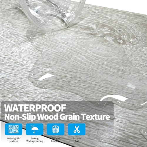 ATOPOSE Peel and Stick Vinyl Flooring 36pcs 6"×36" Wood Effect Waterproof D74600