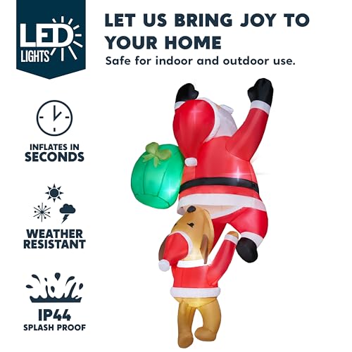 Joiedomi 8 FT Hanging Christmas Inflatables Decoration with LED Z259951