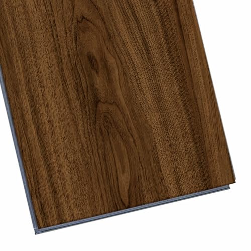 Interlocking Luxury Vinyl Flooring Wood-Look Planks SPC Rigid Core Waterproof Hickory Q852539