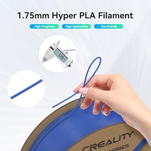 Creality Hyper PLA Filament 1.75mm High Speed 3D Printer Filament, 4 Pack 1kg Spool, Black & White K3786