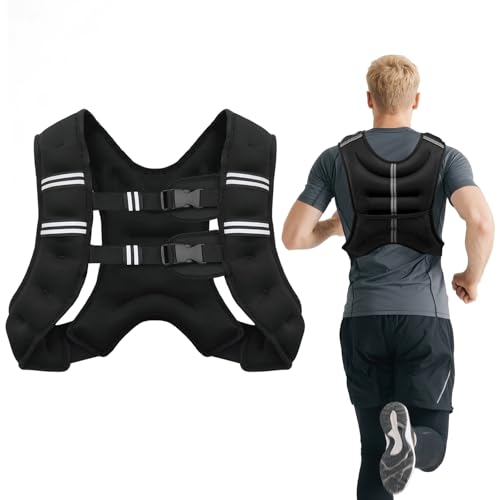 8lb-20lb Adjustable Weighted Vest for Men Women with Reflective Stripe N590