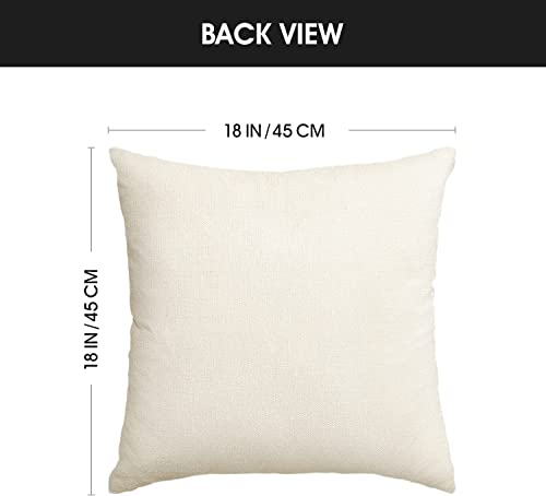 AVOIN colorlife Merry Christmas Trees Snowflake Throw Pillow Covers 18 x 18 Inch Set of 4 R125029