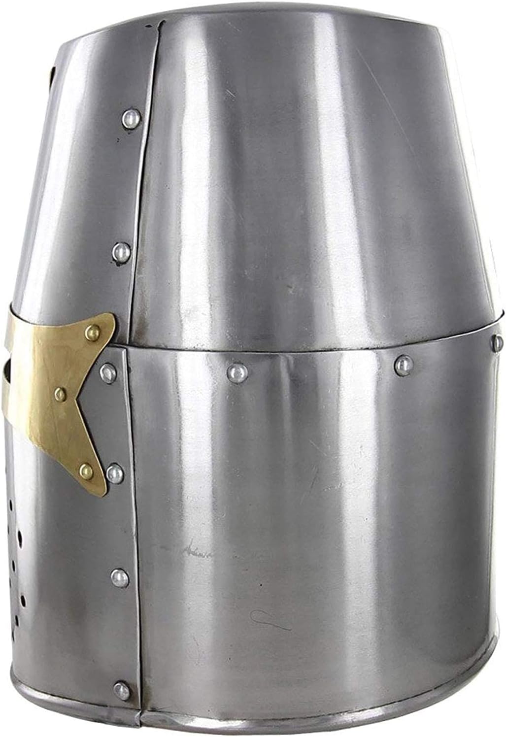 Medieval Templar Knight Helmet Brass Wearable Adult Costume R416