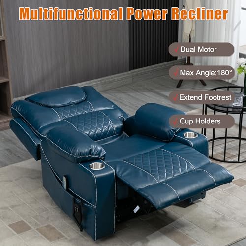 Power Lift Chair Recliner with Massage and Heat for Adults, Dual Motor H2507