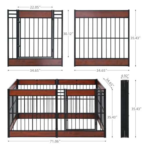 Dog Playpen 31.5" Indoor Heavy Duty Furniture Style Puppy Pen K408