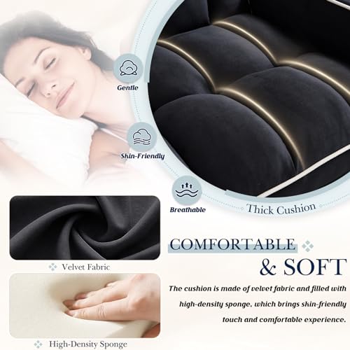 3 in 1 Convertible Sleeper Chair Bed with Adjustable Backrest, Beige J12414