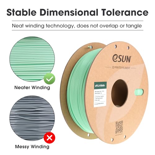 eSUN PLA+ Filament 1.75mm 3D Printer Filament, 1KG Spool, Fire Engine Red Q357