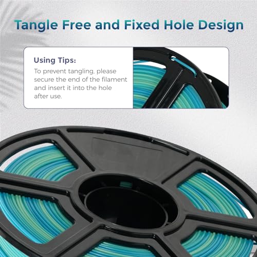FLASHFORGE PLA Filament 1.75mm Burnt Titanium, Color Changeable 3D Printer Filament 1kg T433110