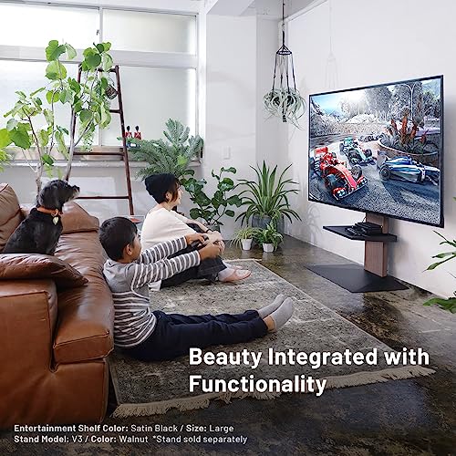 Wall Entertainment Shelf for TV Stand, Satin Black P1478