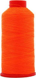 1 Pc of Neon Oarnge - Bonded Nylon Thread #69 Upholstery Canvas Leather 1650YD Cones TEX70