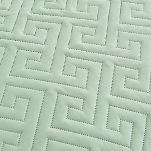 Oversized King Bedspreads 128x120 Quilted Reversible Coverlet Set Blue V6595