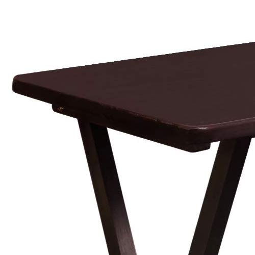 Casual Home 5 Piece Tray Table Set, Espresso U4669