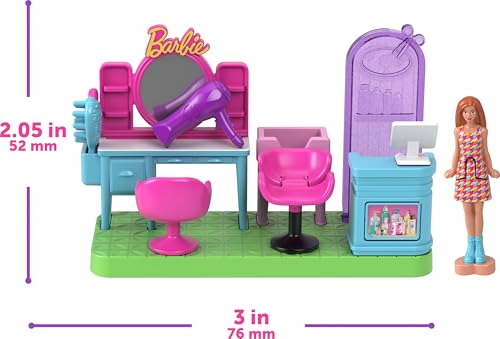Barbie Mini Land DreamHouse & 3 Playsets with 4 Dolls, Furniture & Accessories U616029