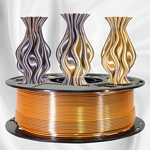 MIKA3D Bicolor Silk PLA 3D Printer Filament Bundle, 1.75mm, 6 Spools V5573