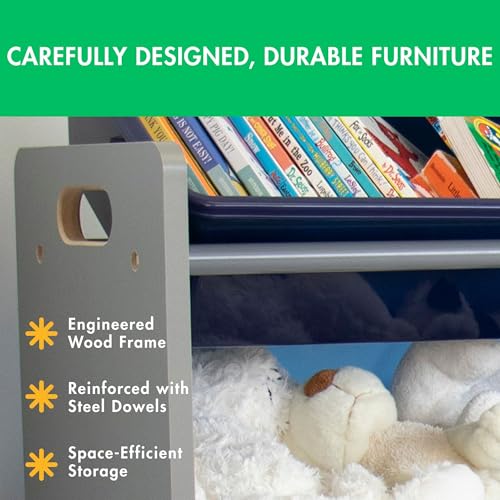 Humble Crew Supersized Toy Storage Organizer with 16 Removable Bins, Grey/White D772791