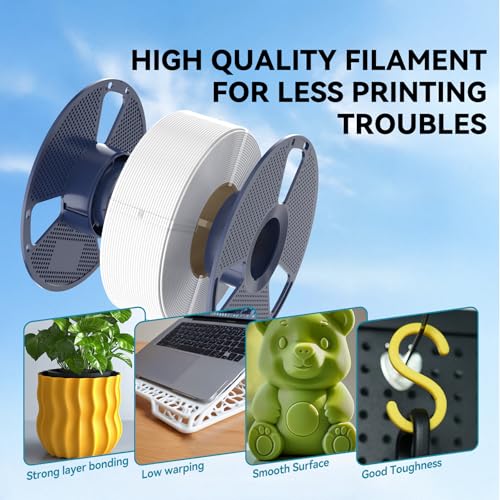 SUNLU 4kg PLA 3D Printer Filament Bundle, 1.75mm, 4 Black Spools V387