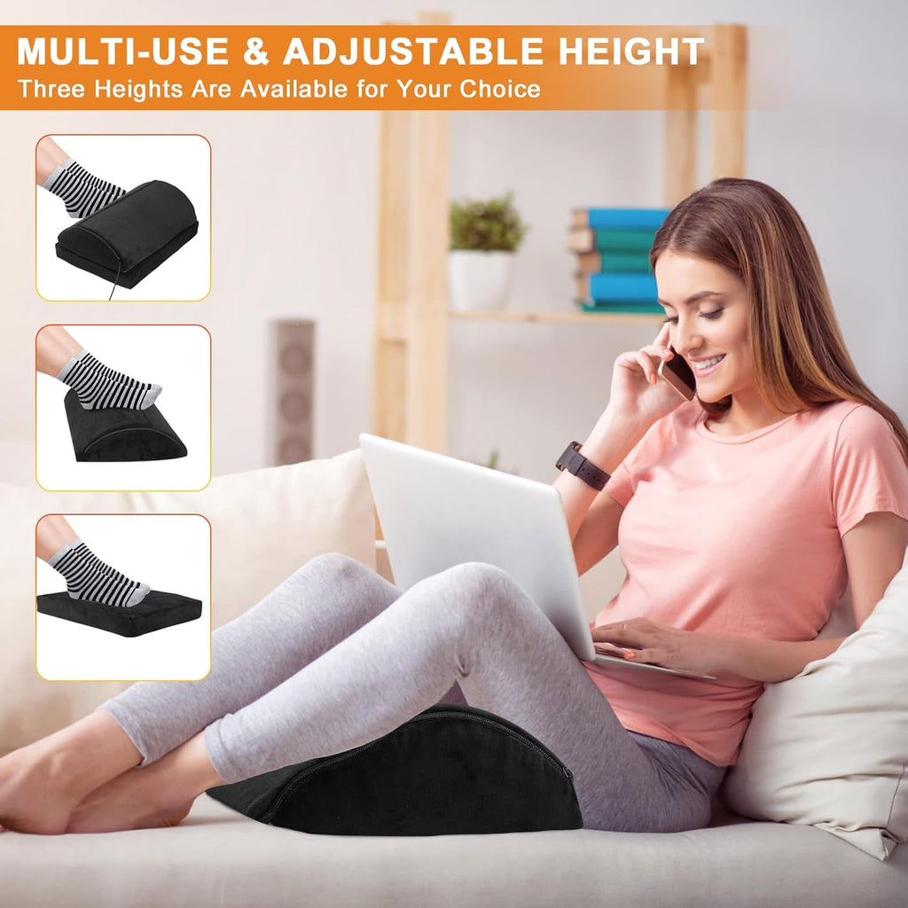HAMOPY Heated Foot Rest with Pad Pocket, 3-Level Adjustable Controller, Washable P22968