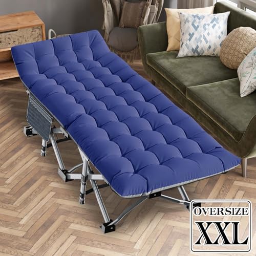 LILYPELLE Folding Camping Cot, Extra Wide Heavy Duty with Carry Bag Z15817