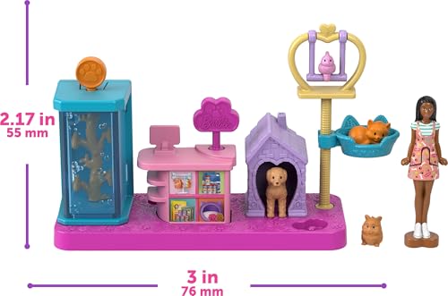 Barbie Mini Land DreamHouse & 3 Playsets with 4 Dolls, Furniture & Accessories U616029