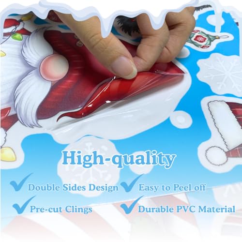 226 PCS Snowflake Window Clings, Reusable Winter Window Decals for Holiday Decor M46237