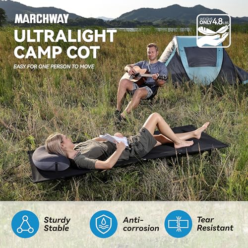 MARCHWAY Ultralight Folding Tent Camping Cot Bed, Portable for Outdoor Travel S705918